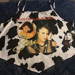 Selena Quintanilla cow print tank top size XL